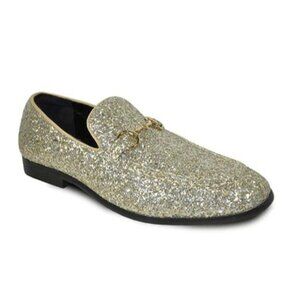 NIB Men's Bravo Prom Party Dress Loafer, Gold LAST ONE 9M